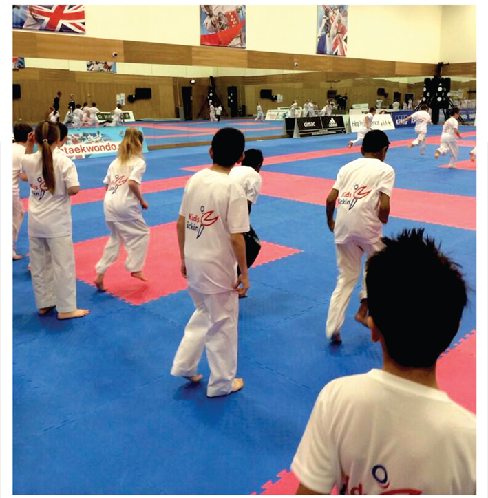 Taekwondo - Kids Kicking
